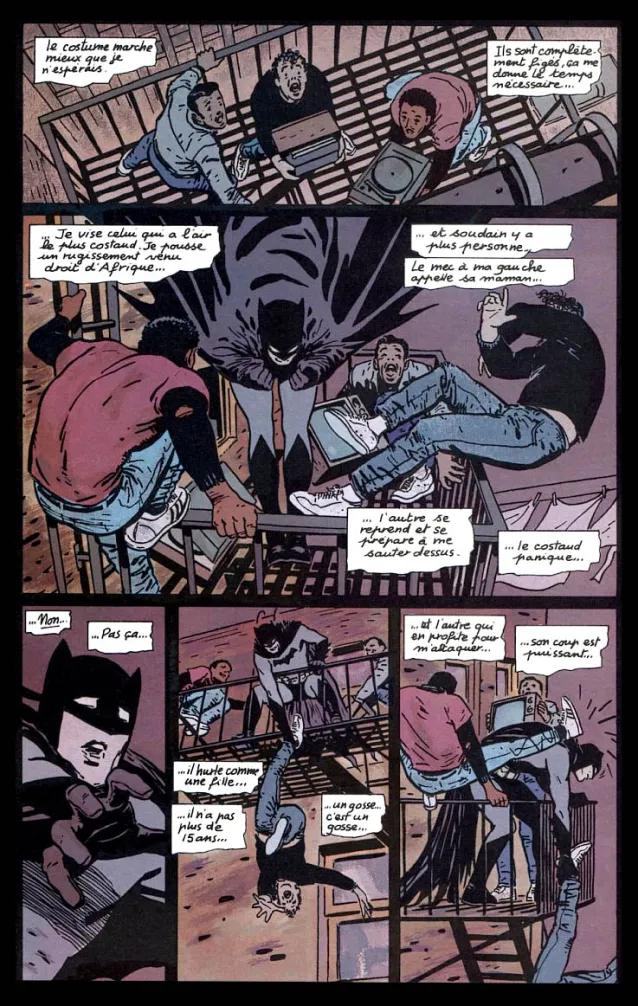 planche du comics Batman annee un