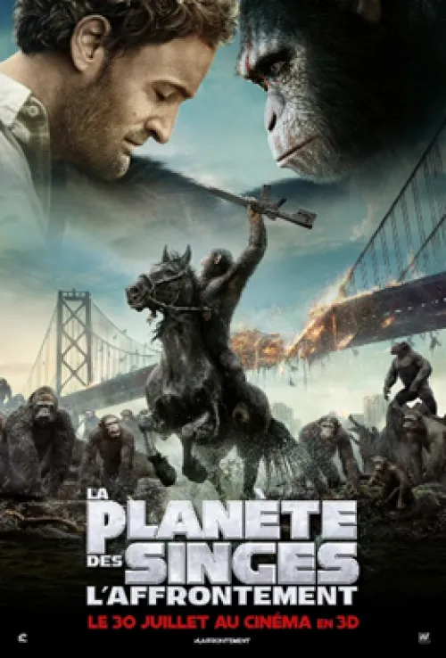 affiche du film la planete des singes l'affrontement